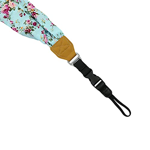 mongtsamz Kameragurt Kamera Tragegurt Schal Trageriemen - Universal Smart DSLR Gurt, Blumenmuster SchultergurtGurt, 1… – Bild 6