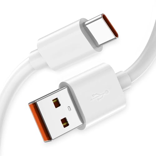 OcioDual USB Type C 0.5 mm 6A 100BA Cable White Charging Cable and Data Cable Quick Fast Charge Cable for Mobile Phones Smartphones Tablets - Image 2