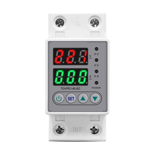Dispositif de protection réglable contre les surtensions sous-tensions 230V 63A