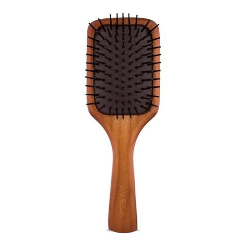 Aveda Wooden Mini Paddle Brush | Travel Size | Detangling, Smoothing Hair Brush | Straightening, Blow Drying | All Hair Types