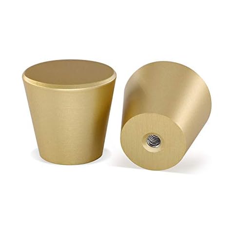 LONTAN 10 Pack Gold Cone Cabinet Knobs Cover