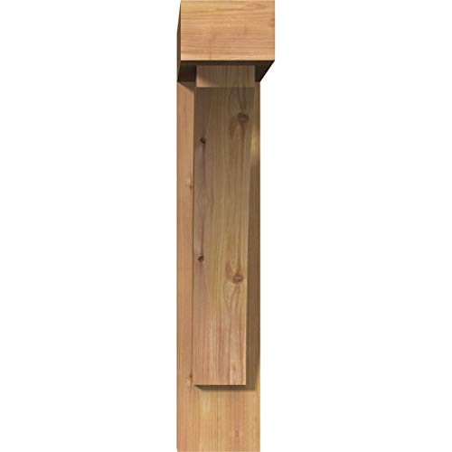 Ekena Millwork BKT0604X24X28THR05SWR Thorton Block Smooth Bracket w/Offset Brace, 5 1/2" W Western Red Cedar by Ekena Millwork - Used condition - Image 2