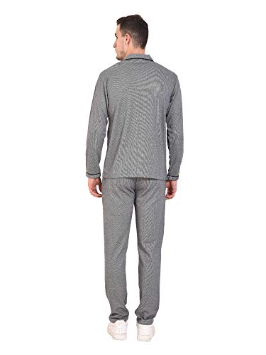 Image of Men's Cotton Blend Striped Pyjama Set Pack of 1