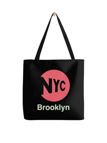 Sac fourre-tout Brooklyn New York en toile de coton robuste et finitions soignées