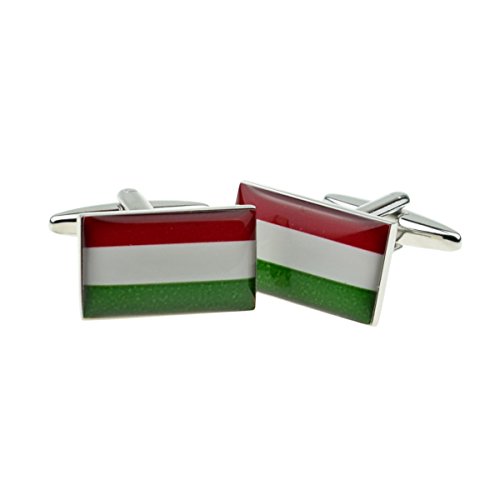 Mancuernillas hombre bandera de Hungría talla única
