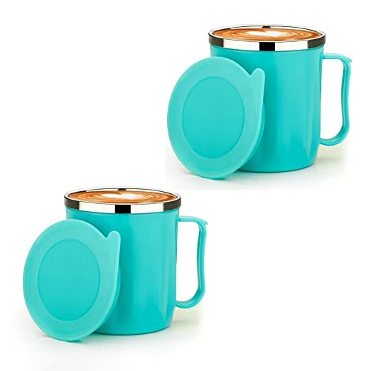 Buy Bimex Plastic Tea Coffee Mug with Lid Insulated Steel Tea, Coffee