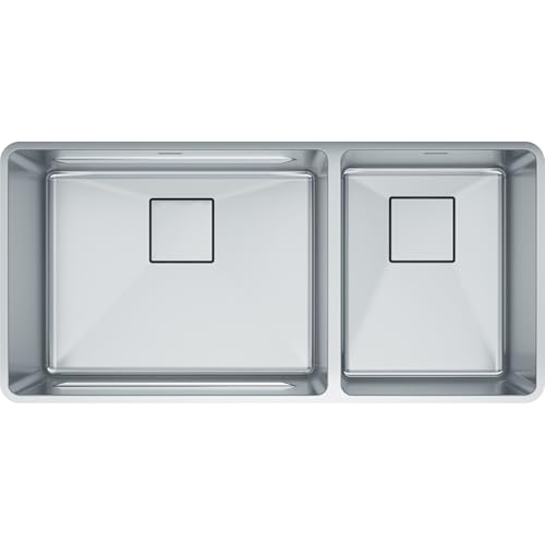 Franke Pescara 38-in. x 18-in. 18 Gauge Stainless Steel Undermount Double Bowl Kitchen Sink -...
