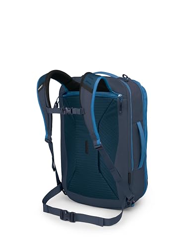 Image of Osprey Transporter 44L Travel Pack, Blue OS | travel backpack, carry on bag, laptop sleeve, personal item, Blue color, OS size