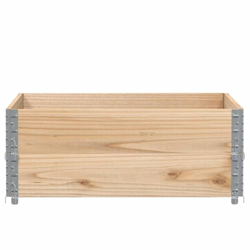 Jardinière bois anti-stagnation bac 100x100 cm pliable pour protéger vos plantes - 3