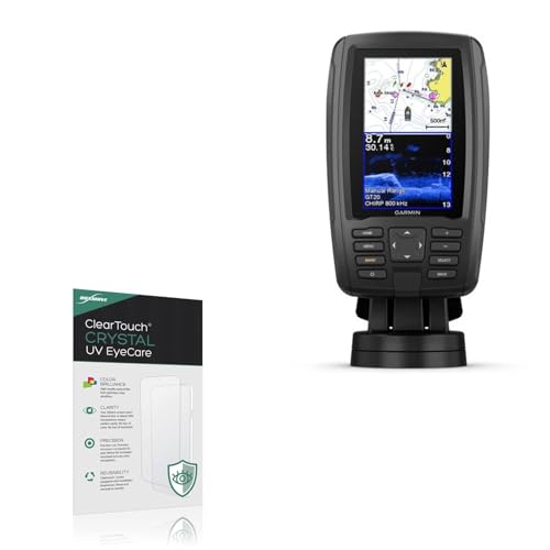 BoxWave Screen Protector Compatible With Garmin echoMAP Plus 42cv - ClearTouch Crystal Anti-UV EyeCare (2-Pack), Filters out Harmful Blue Light Reduce Fatigue