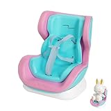 KBBYT Doll Car Seat for 6-7 Inch Dolls with Elastic Strap & Magnetic Base - Vent Clip Mount and Desk Stand, for Blind Box Collectors