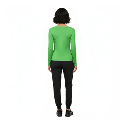 Image of Natural Uniforms Women's Long Sleeve Underscrub T-Shirt - Cotton Blend Scrub Base Layer for Nurses & Medical Professionals