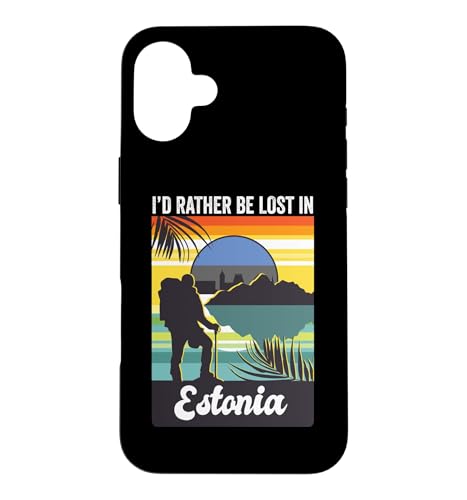 I'd Rather Be Lost In Estonia Trip ���y�Y �o�P�[�V�����c�A�[ �X�}�z�P�[�X iPhone 16 Plus �p