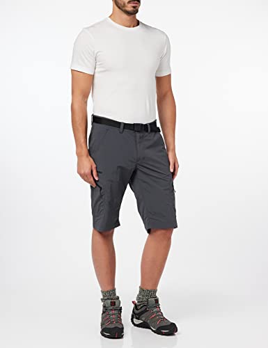 Schöffel Herren Shorts Silvaplana2, vielseitige Wanderhose mit separatem Gürtel, Outdoor Hose mit praktischen Taschen, Asphalt, 52