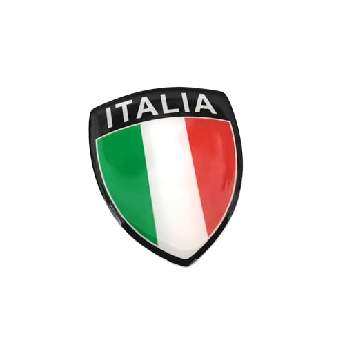 Image of PTDecals 4 PCS 4x5CM Soft Flexible Epoxy Italy Italian Flag Emblem Sticker Decals for Vehicle Auto Car Motorcycle Helmet Home Decoration