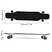 Longboard Skateboards Cruiser with Anti Skid Foot Plate Aluminum Alloy Bracket High Carbon Steel Shaft for Teenagers Beginners
