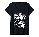 Photo Gallery donna 2022 family road trip vacation t shirt matching travel maglietta con collo a v Photo Gallery donna 2022 family road trip vacation t shirt matching travel maglietta con collo a v