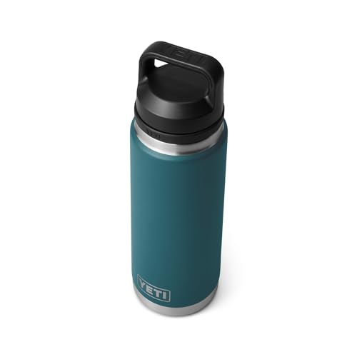 YETI Rambler 26 oz Bottle, Leakproof, Vacuum Insulated, Stainless Steel with Chug Cap, Agave Teal