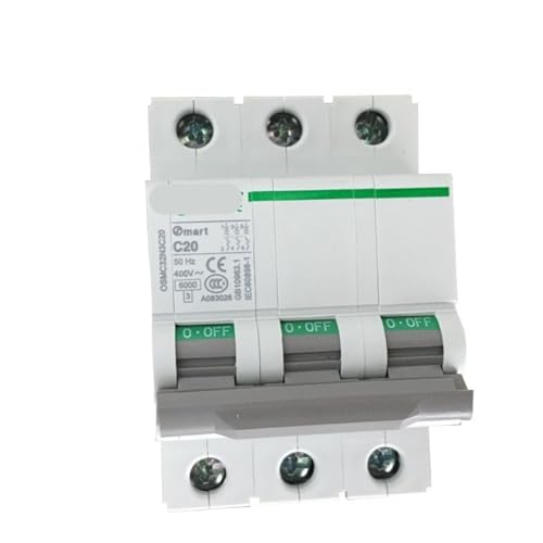 Disjoncteur 3P 2A courbe C protection contre courts-circuits 400V