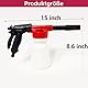 Vixzoid Schaumpistole Auto Schaumlanze 900 ml Schaumkanone Verstellbare Schaumpistole für Gartenschlauch SchaumsprüHer für Autowäsche, Haus, Gartenwäsche (rot)