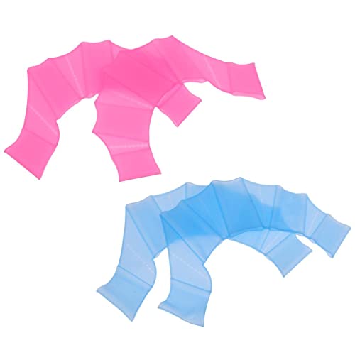 Milageto Nadadeiras de Mão de Silicone para Artes de Nadadeiras Nadadeiras de Treinamento com Membra