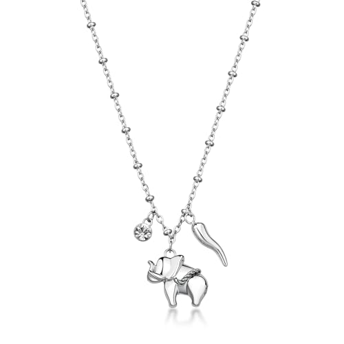 Collier acier femme Brosway BHKN188 pendentif argenté tendance chic
