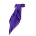 Sheer Chiffon Scarf Vintage Style Accessory for Women and Children, Purple