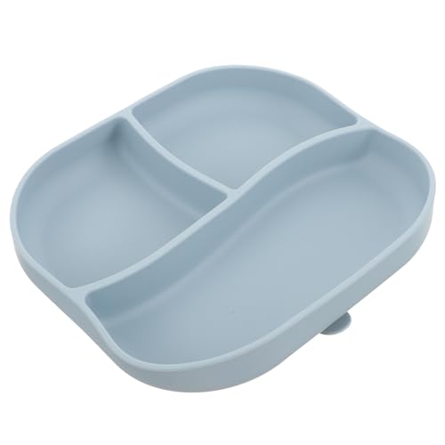 Non-Slip Divided Tray - Silicone Suction Plate for Adults