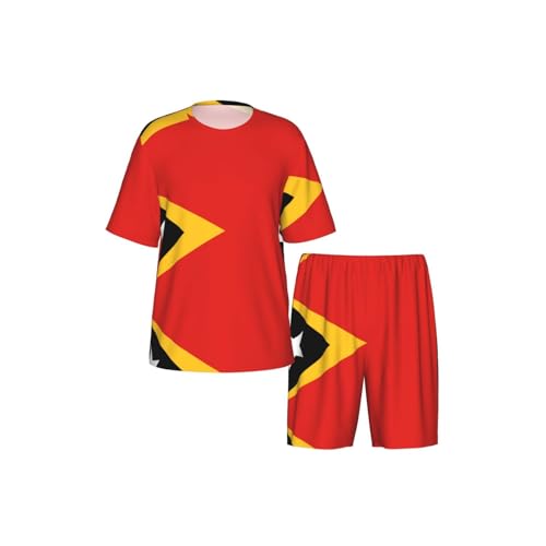 Ensemble de pyjama doux Timor-Leste vêtement de nuit confortable pour l'été - 4