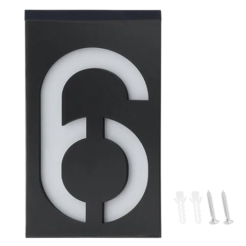 Luz de señal solar para números de casa exterior en tiendas y hoteles