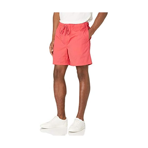 Amazon Essentials Men's Standard 7" Drawstring Walk Short, Coral, 31