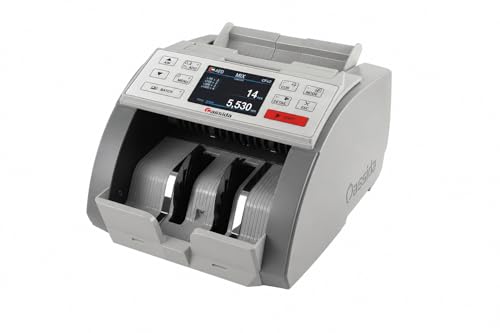 Cassida AXIA Mix Value Money Counter Cash Counting Machine with UV MG & IR Detection | Multi-Currency (AED USD EUR GBP SAR) | Includes Dust Cover | 1 Year Warranty