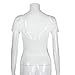 Camiseta Espalda Descubierta Mujer LHWY, Camiseta Ajustados Manga Corto Exposed Navel Prendas...
