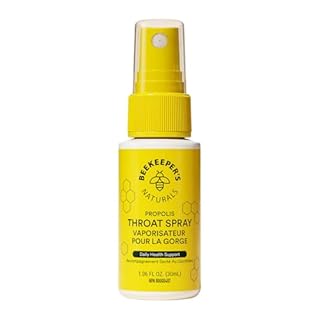 BEEKEEPER'S NATURALS Propolis Throat Spray - 85mg Bee Propolis Extract - Natural Immune Support, Sore Throat Relief & Antioxodant Support - Antioxidants, Keto, Paleo, Gluten-Free (1.06 oz)