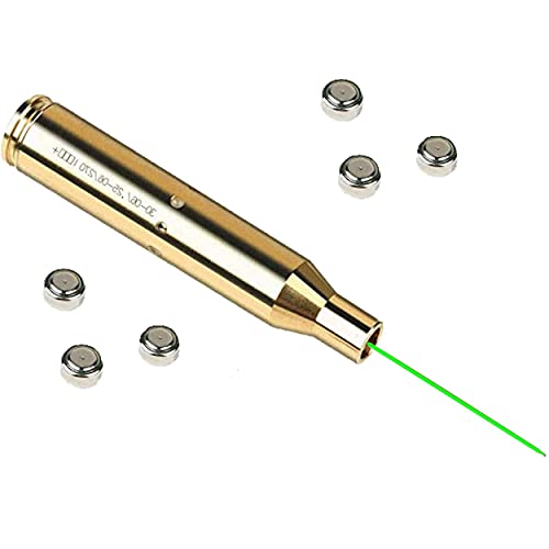 Gotical 30-06 25-06 and 270 Cartridge Laser Bore Sighter .270 Red Laser Boresight (Pack of 1-Green)
