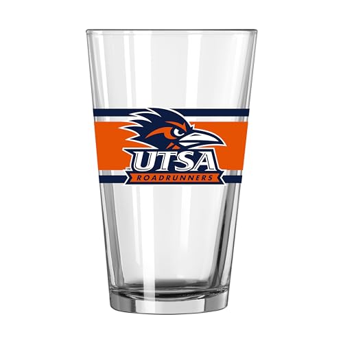 Image of Logo Brands NCAA 16 oz Pint Glass - Durable Glass With Bold Team Color- Chip-Resistant Rim Drinkware For Fans, Tailgates, Home Bars & Everyday Use