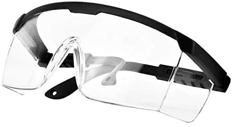 Stylle Safety Goggles Glasses, Protective Eyewear with Clear Lens Wide Vision Scratch Resistant Splash Proof Eye Shield Googles for Work Lab Chemistry