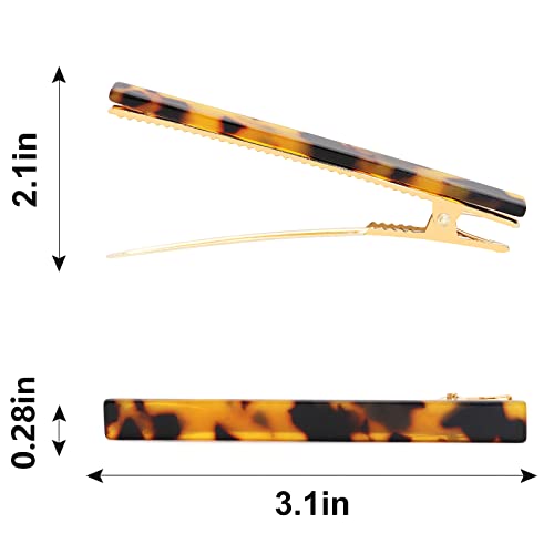 Cobahom 6 Pack Leopard Print Hair Clips Duckbill Hair Clip Metal Duck Teeth Hair Pins Chic Tortoise Shell Hair Barrettes For Women And Girls thumb #2