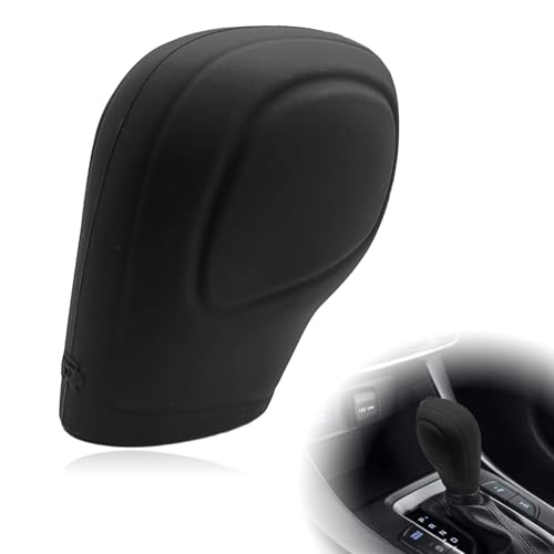 ABOTHGD Automotive Universal Silicone Car Gear Shift Knob Cover, Anti-Slip Protector Comfortable Handle Cover, for Automatic Shift Interior Accessories Fit Most Cars (Black/Apricot/Grey)