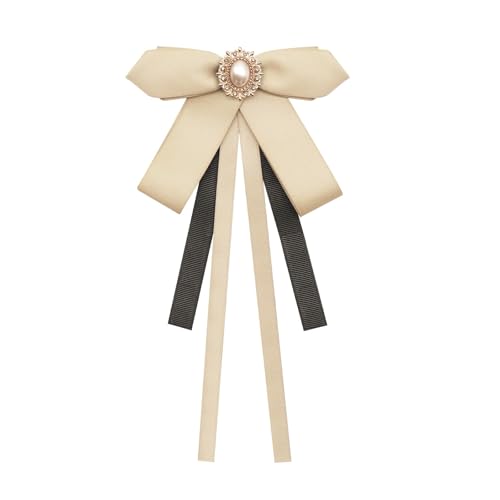 Image of LJBFNN Womens Bow Tie, Clip on Bow Ties Pre Tied Bowtie for Women Girls Ribbon Rhinestone Bow Tie for Shirt Uniform Wedding