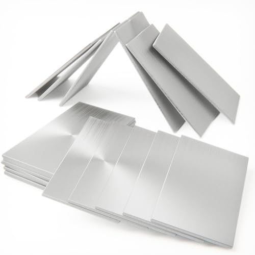 Image of 20 Pack 6061 T6 Aluminum Sheet Welding Kit 1 /8 inch Thick 2 inch x 4 inch Welding Coupons Weld Practice Kits Beginners for Mig Tig Stick Mma Arc Gas and Brazing Heat Treatable Corrosion Resistant