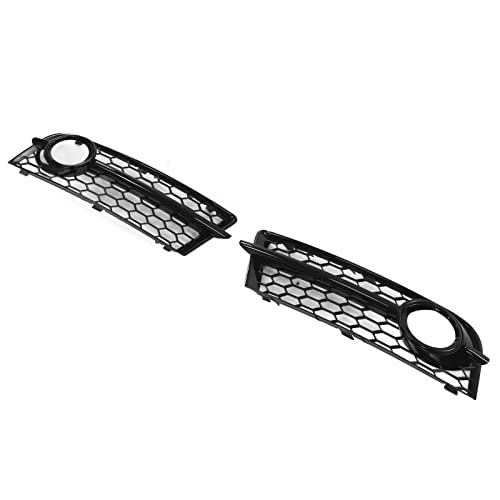 Grilles de pare-chocs avant antibrouillard ABS noir brillant rechange calandre gauche droite TT 8J - 5