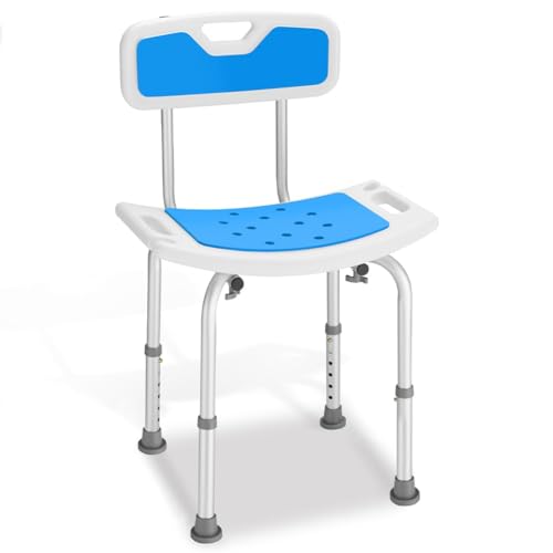 Bakaji Taburete de baño de aluminio altura