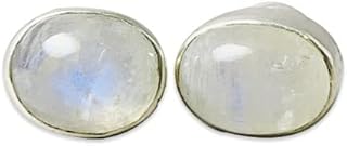 Rainbow Moonstone Studs, 925 Silver Studs, Handmade Studs, Oval Moonstone Studs, Moonstone jewellery, Unique Gift, Small Studs, Studs Earrings