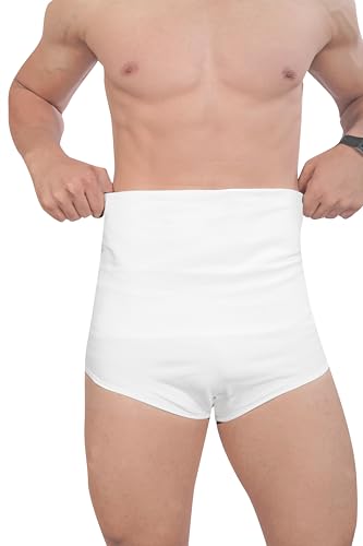 Image of MIZUNA Men's Microfiber Waist Cincher Body Shaper Seamless Tummy Tucker Panty Shapewear Waist Slimming Shaper Briefs