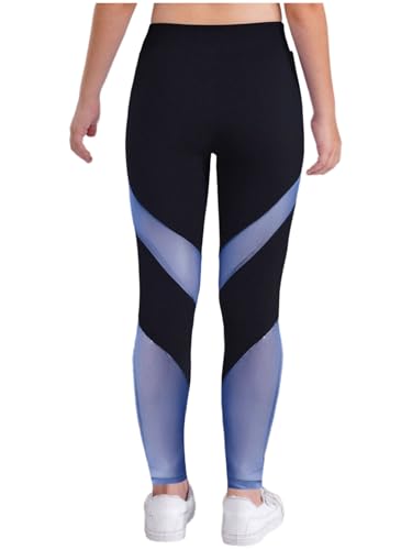 Kids Girls Gymnastics Dance Leggings Yoga Athletic Leggings Workout Sports Color Block Pants2