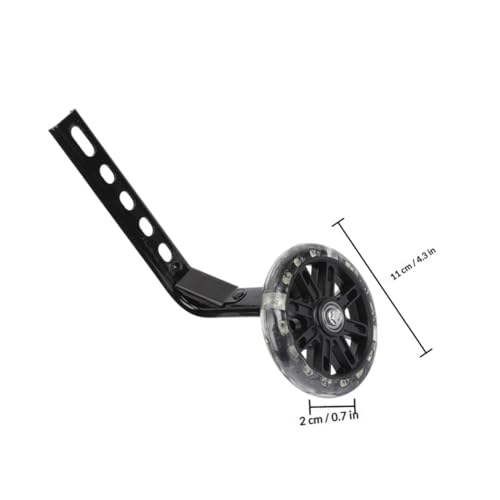 Ruedas de Entrenamiento DOITOOL de Repuesto para Bicicletas de 12 a 20 Pulgadas con Ruedas Auxiliares Intermitentes, 2 Unidades, Negro miniatura 2