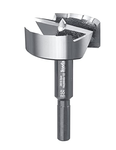 kwb SPEED Forstnerbohrer ø 55 mm aus vergütetem Spezialstahl mit präzisem Wellenschliff, Zentrierspitze, optimal geschärften sowie gehärteten Schneiden und polierter Oberfläche