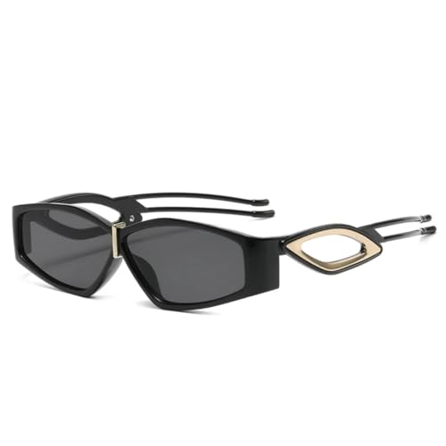 Lunettes de soleil femme petite monture punk pour affiner le visage