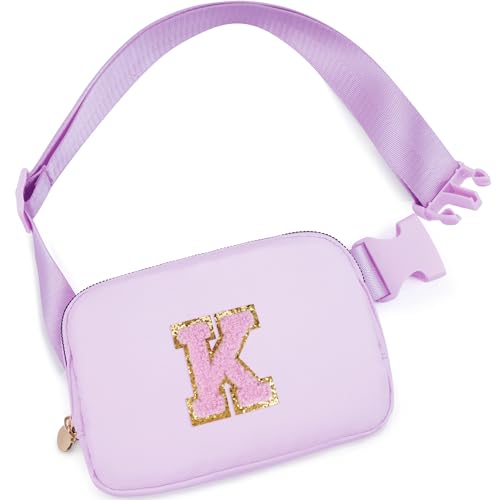 Uygafly Birthday Gifts for 6 7 8 9 10 11 12 13 Year Old Girls,Fanny Pack Belt Bag Crossbody Bags for Women Girls Kids,Fashion Waist Packs Cute Teen Trendy Stuff Travel Essentials | Lavender,K
